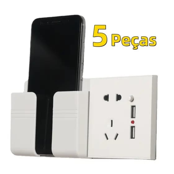 05 Suporte Para Controle Remoto Prático, Suporte Multiuso De Parede Para Celular Controle Plástico