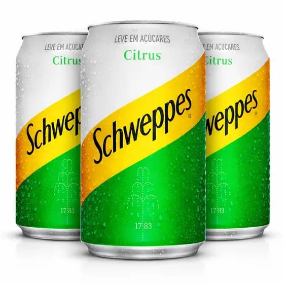 Kit 3 Refrigerante Citrus SCHWEPPES Leve em Açucares 350ml