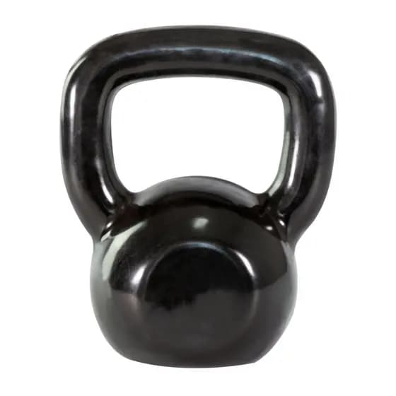 Kettlebell de Ferro Fundido Revestido em Borracha para Treinos e Exercicios 28kg