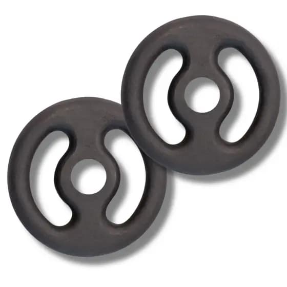 Conjunto de 2 anilhas de 1kg de Ferro Fundido Para Academia