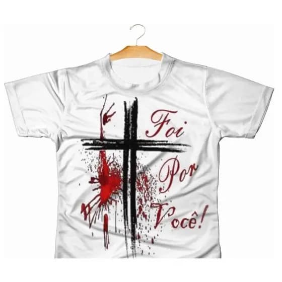 Camiseta Camisa Blusa Gospel Personalizada Evangelica 0028 Poliéster Sublimação