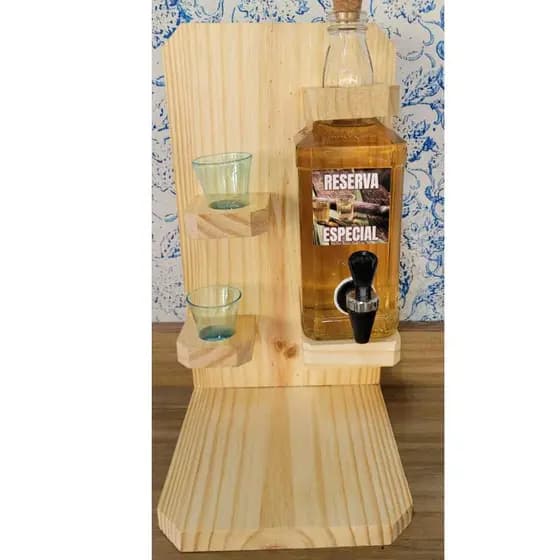 Pingometro em madeira Adega Cantinho do Churrasco Cachaça