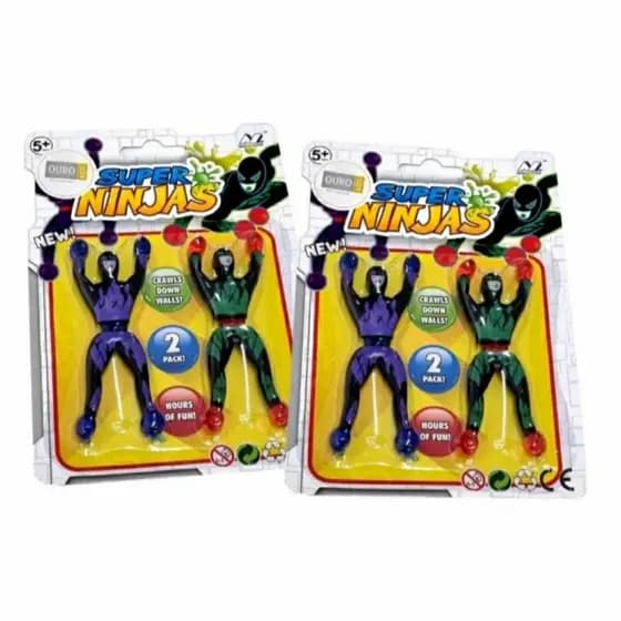 Brinquedo Super Ninja Slime Gruda e Desce Parede Resistente