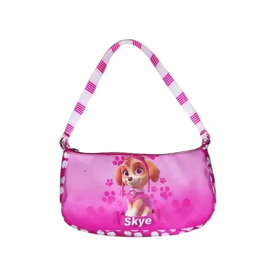 Bolsa Baguete Patrulha Canina feminina Skye infantil de passeio bolsa de ombro meninas rosa bolsa de criança meninas