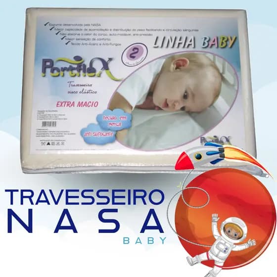 Travesseiro Nasa Infantil Travesseiro Para Bebê Antialérgico e Antisufocante LANÇAMENTO!!