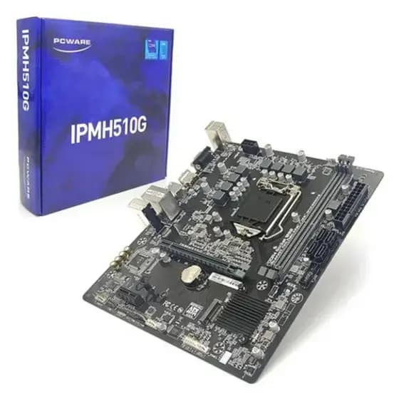 Placa Mãe PCWARE IPMH510G, HDMI VGA Chipset H510, Intel LGA 1200, mATX, DDR4 10 e 11Geração