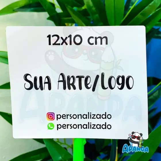 Adesivos Personalizados 12x10 cm - Com Sua Arte ou Logo