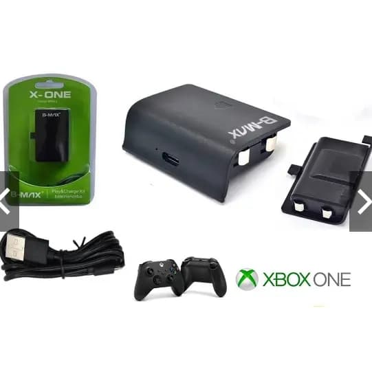 Kit Bateria E Cabo Carregador Controle Xbox One