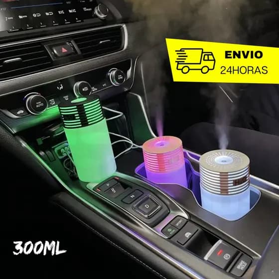 Mini Umidificador De Ambiente Ultrassônico Veicular Difusor De Aromas Para Carro