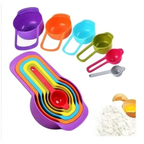 KIT COM 6 COLHERES MEDIDORAS PARA COZINHA -ART HOUSE