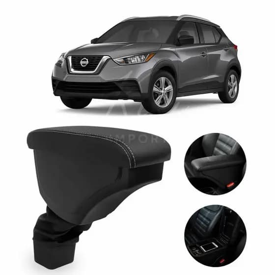 Apoio de Braço Nissan Kicks 2016 a 2025 Console Central C/ Porta Objetos Premium Fácil Encaixe
