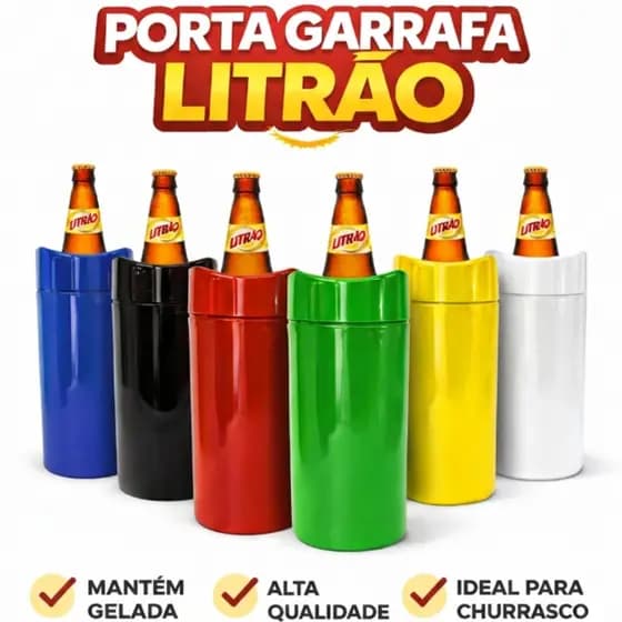 Porta Litrão Cerveja Porta Garrafa Litro Térmico Isopor para Bebidas