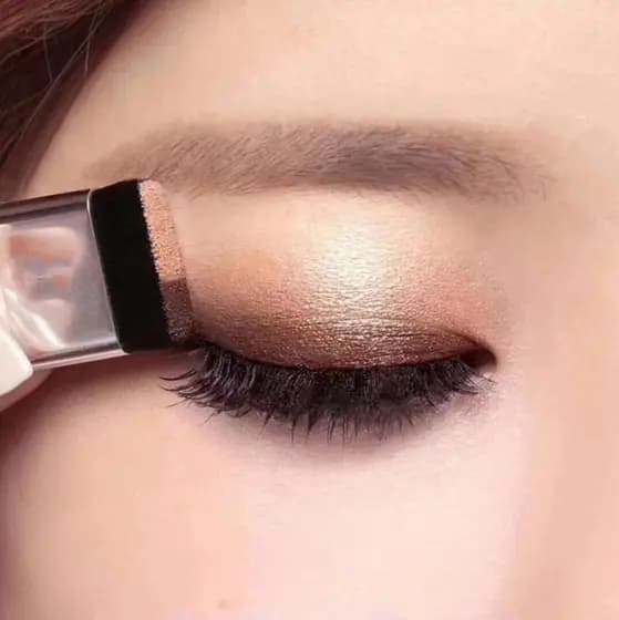 Maquiagem 3 Segundos Sombra Preguiçosa Mulher Dupla Camada Colorida Escova Cosmética
