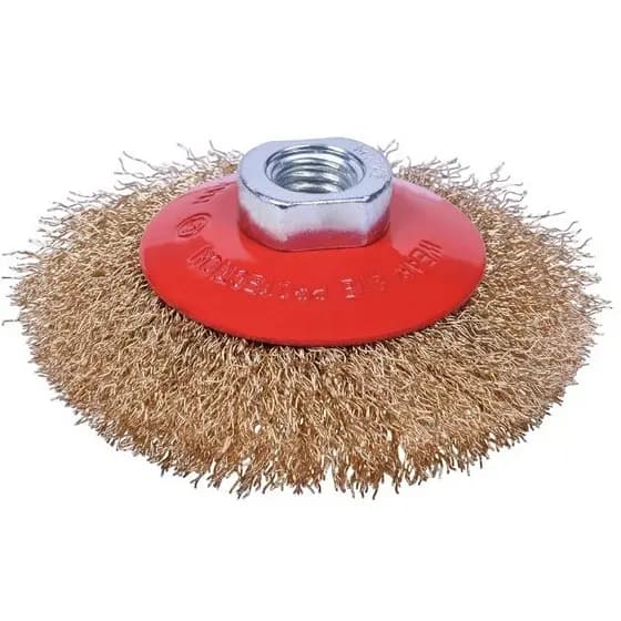 Escova Aço Carbono Tipo Circular Ondulada 100mm MTX-746089