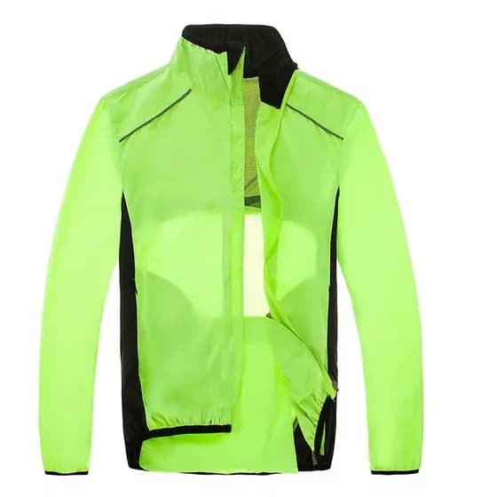 Jaqueta Corta Vento Ciclismo Bike Refletivo Verde