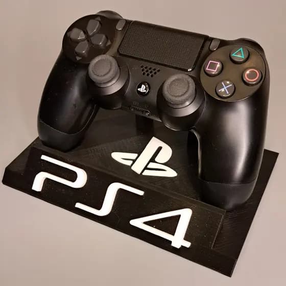 Suporte controle PlayStation 4 | PS 4 | Suporte de mesa | Organizador de controle - Impressão 3D