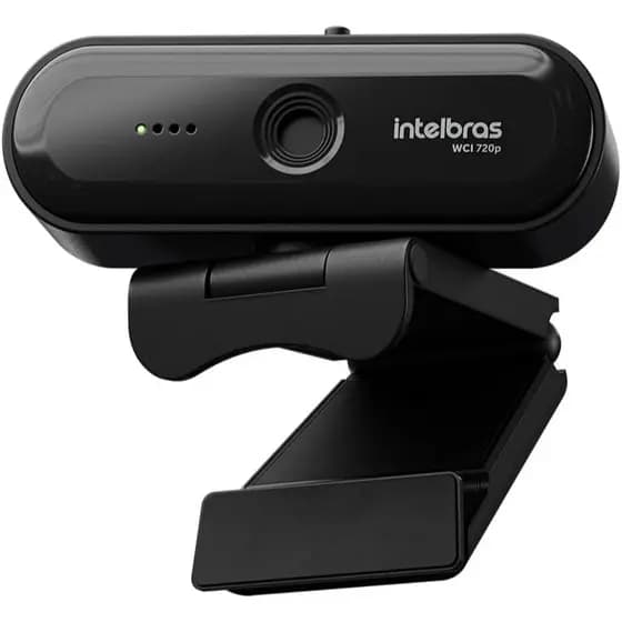 WEBCAM INTELBRAS WCI 720P HD 30FPS COM MICROFONE PRETO