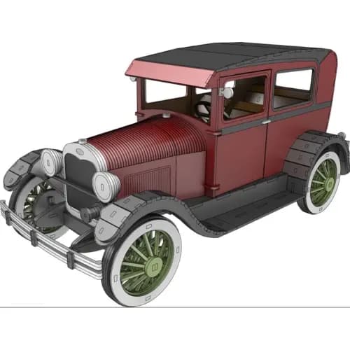 Ford A Model 1927- Automobile 48 cm - quebra cabeça para montar GRANDÃO MESMO