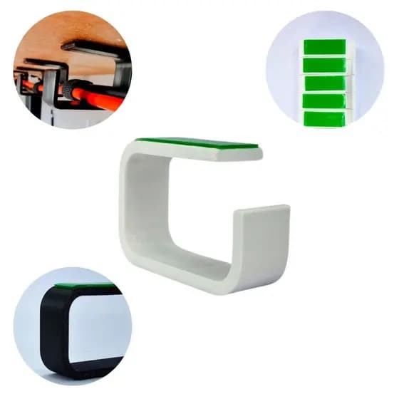 Kit Suporte Organizador de Fios para mesa - Plástico Impressão 3D