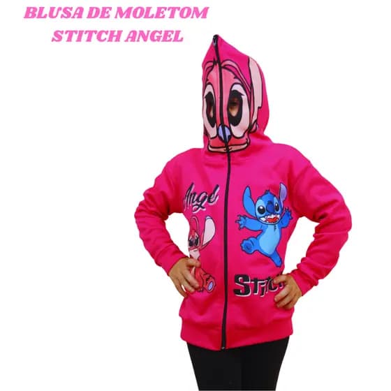 Blusa de Moletom Stitch Angel