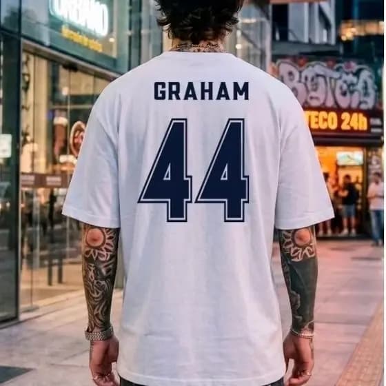 Camiseta Oversized masculina e feminina camisa briar university off campus Graham Logan Tucker Di Laurentis
