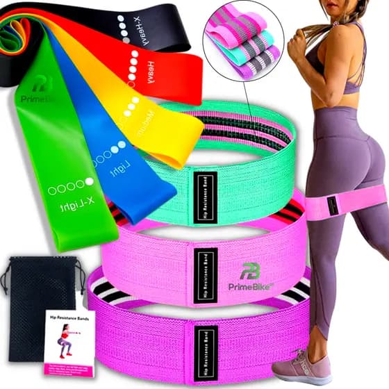 Kit Elástico para Exercício Treino Mini Band Extensor Faixa Elástica