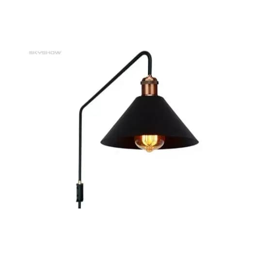 Arandela Slim Industrial Parede Cone Skyshow® Nordic Retro
