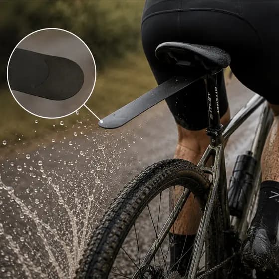 Paralama Traseiro Ultraleve e Aerodinâmico para Bicicletas Proteção Ideal