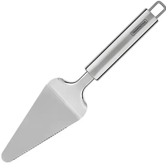 Pegador Espatula Bolo Pizza Tramontina Marffim Pá Aço Inox torta servir fatiar