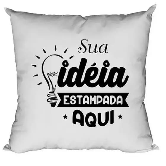 Kit 10 Almofadas Personalizada Sua Ideia Estampada Aqui