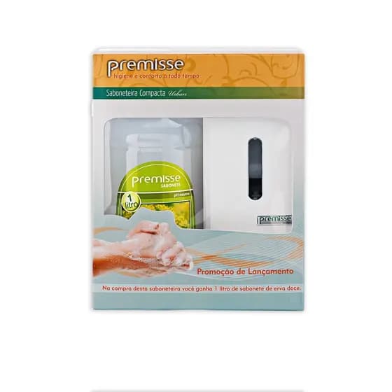 KIT SABONETEIRA DE PAREDE + SABONETE LÍQUIDO - DISPENSER DE SABONETE