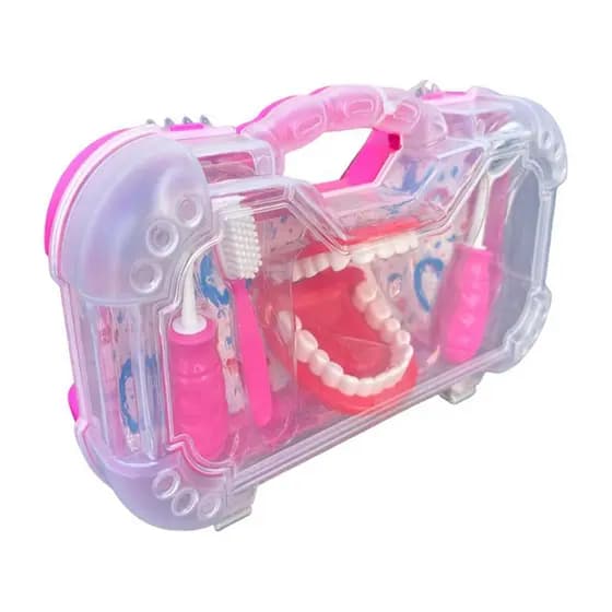 Maleta Dentista Infantil Presente para Menina Rosa