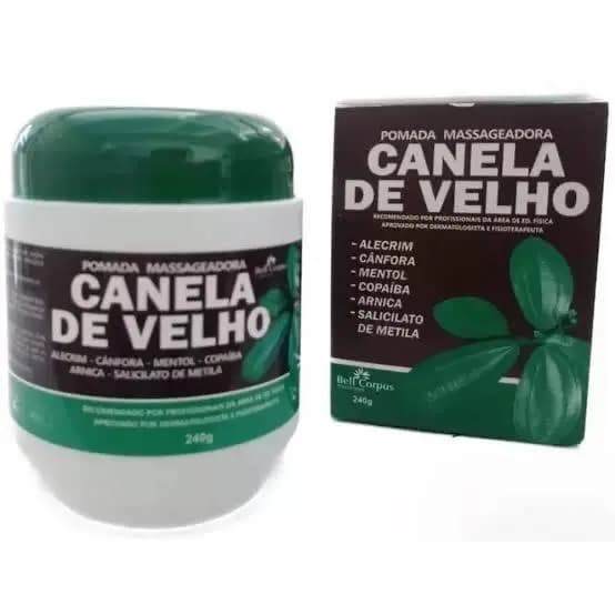 Kit 12 Pomada Massageadora CANELA DE VELHO - ORIGINAL - Bell Corpus