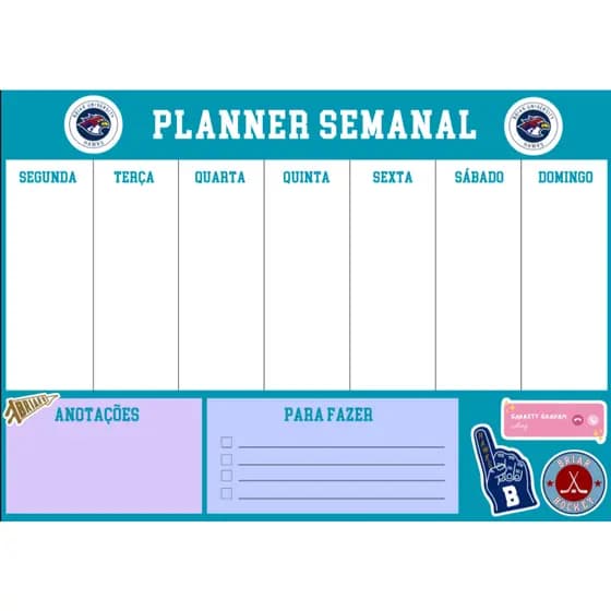 Planner Lousa Magnética Off Campus Briar U + Caneta