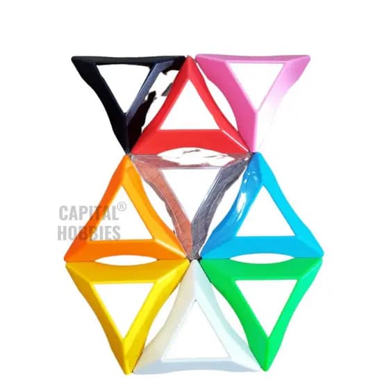kit Base de apoio para cubo mágico suporte triangular de plástico decoração