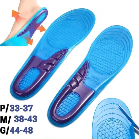 Palmilha Ortopédica Gel Silicone P/ Esporão Fascite Plantar