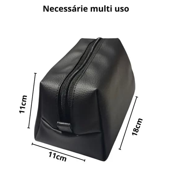 Necessaire Feminina Trapézio para Maquiagem e Higiene Pessoal