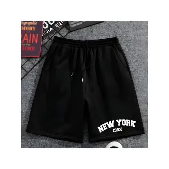 Short Moletom Masculino New York Casual Premium estilo mauricinho Bermuda Masculina