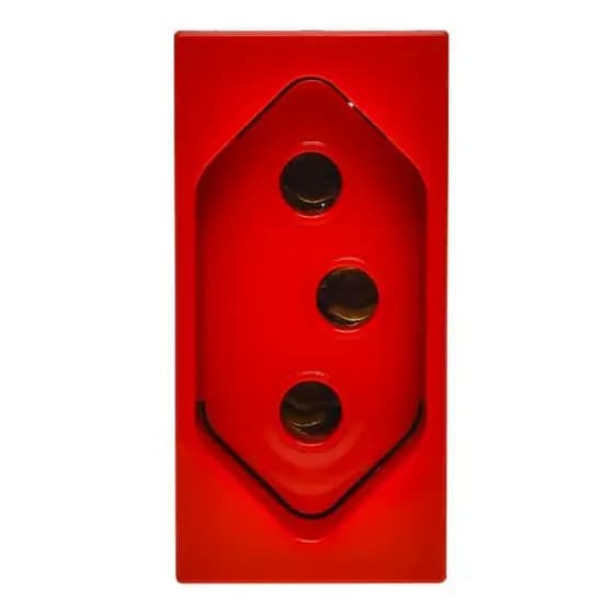 Módulo Tomada 20a 2p+t Vermelha *INOVA* Pro 85022 Alumbra Cor Vermelho