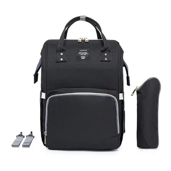 Mochila Bolsa Maternidade Lequeen Original Porta mamadeira Fralda Menina Menino