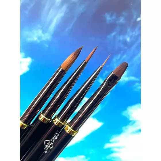 Pincéis luxo nail fibra de vidro