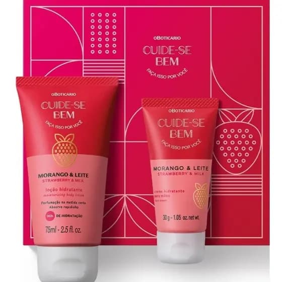 Creme para mãos o Boticário / Eudora (Morango e Leite / DELEITE versão antiga...)