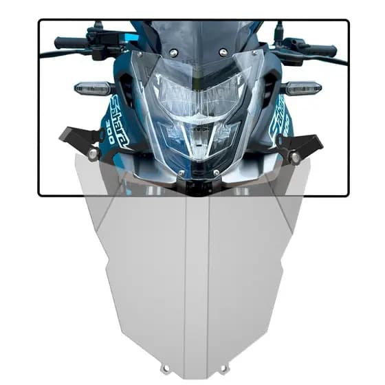 Protetor De Farol Acrílico Honda Sahara 300 2024 2025 2026