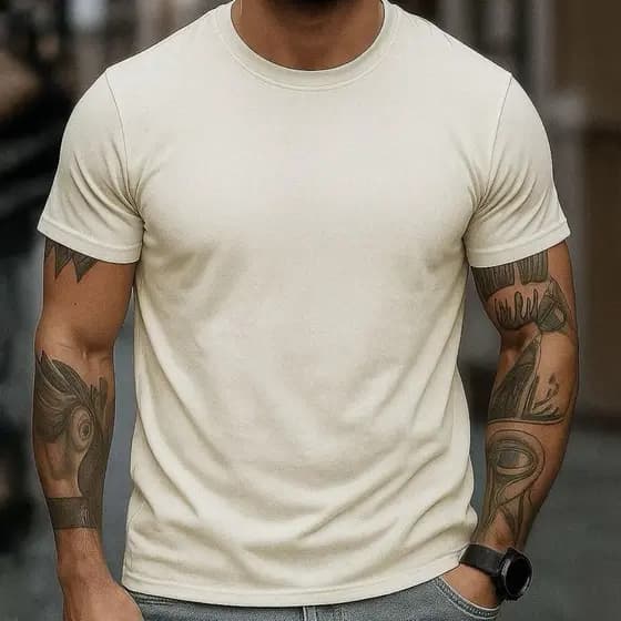 Camisa Masculina Lisa Camiseta Básica gola redonda de Qualidade