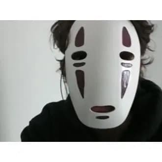 Mascara Kaonashi (no face) Cosplay Impressão 3d presente