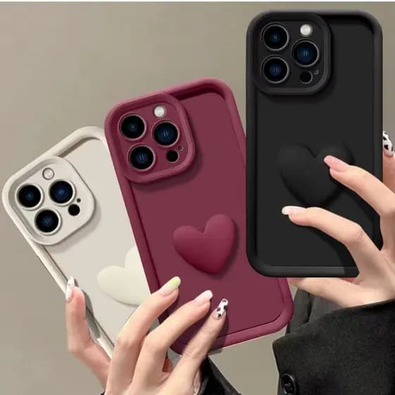 Para Motorola Moto G85 G84 G75 G55 G35 G54 G24 Power G53 G34 G04 G04S G13 G23 3d Amor Coração Caso De Telefone Pacote Co