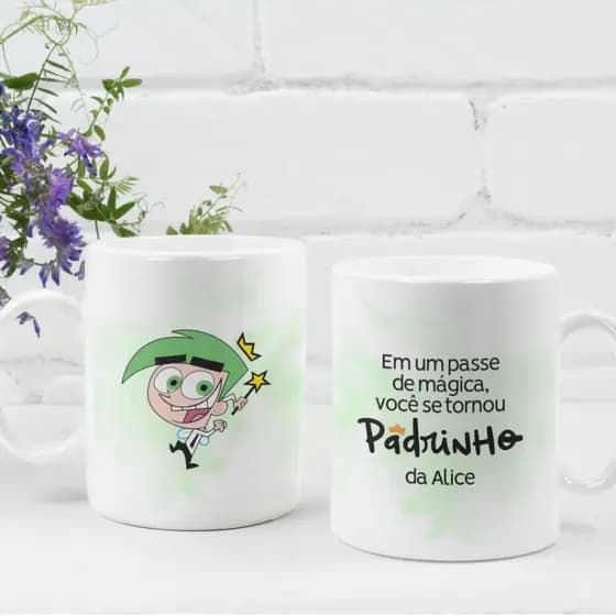 Caneca Personalizada Padrinhos Mágicos