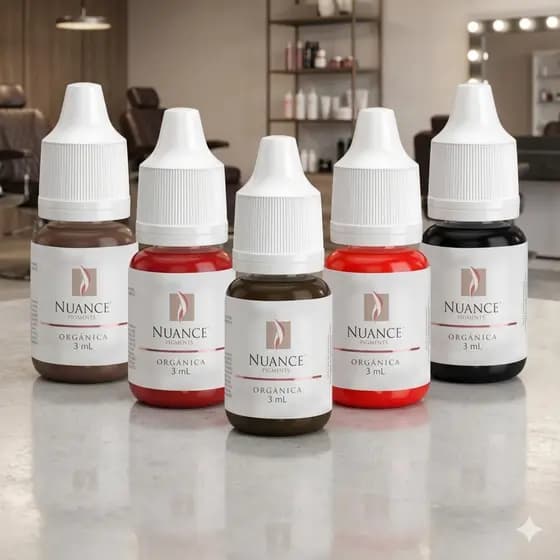 Pigmento Nuance Para Micropigmentação 8ml ou 3ml Lábios e Sobrancelhas