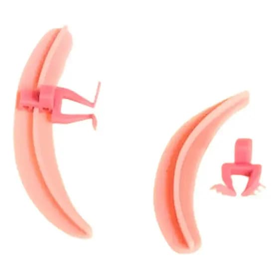 1 Par Pad Régua Isola Separador Cílios Russo Plástico Extensão
