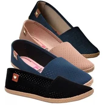 Sapato Feminino Sapatilha Alpagarta Coração Moleca Macia Original